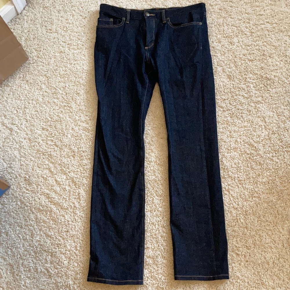 Betabrand Namaste Britches  dark wash boot cut